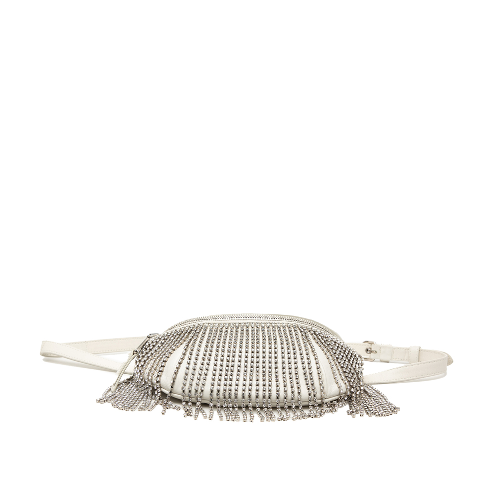 Pre-Loved Miu Miu Nappa Crystal Fringe Convertible Belt Bag - Picture 3 of 7